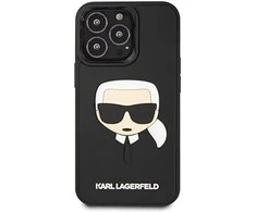 Karl Lagerfeld 3D Rubber Karl's Head - dėklas skirtas Apple iPhone 13 Pro juodos spalvos