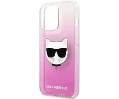 Apple iPhone 13 Pro Max Karl Lagerfeld dėklas Choupette Head (KLHCP13XCTRP) rožinės spalvos