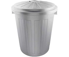 Keeeper Atkritumu tvertne Mats 50L Maxi O50x55cm sudraba krasa