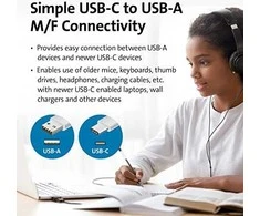 KENSINGTON USB-C Į USB-A/CA1010 KABELIO ADAPTERIS