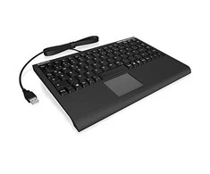 KeySonic ACK-540U+ Mini Klaviatūra su integruotu Jutikliniu kilimėliu, UK Išdėstymas