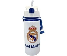 KIDS Bidon Dla Dziecka Aluminiowy Z Ustnikiem 600 Ml Real Madryt / Rm00005