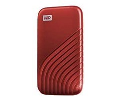 Kietasis diskas Western Digital MyPassport 1TB SSD, WDBAGF0010BRD-WESN, raudonas