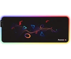 Pelės kilimėlis Huzaro RGB, Juodos spalvos