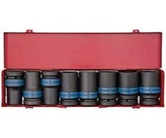 KING TONY Rinkinys NAS.UD.1" 8 vnt. ILGIS 6K.24-41mm 24, 27, 30, 32, 33, 36, 38, 41, KASETĖ