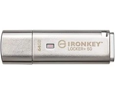 KINGSTON 64GB IKLP50 AES USB, W/256BIT ENCRYPTION