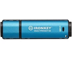 Kingston IronKey Vault Privacy 50 64GB USB 3.0 256bit AES Encrypted
