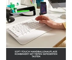 Klaviatūra Logitech Signature K650, Baltos spalvos, Vokiečių kalba (Qwertz)