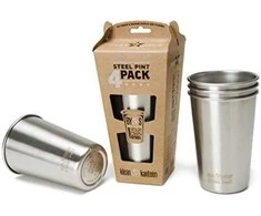 JAV Puodelių komplektas Klean Kanteen Steel Pint 473ml 4 vnt