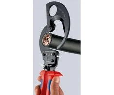 Kabelių kirpimo terkšlinės žirklės Ø32mm/240mm², Knipex