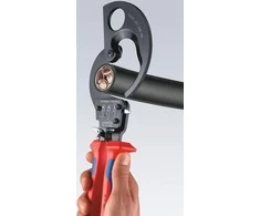 Wera Kabelių kirpimo terkšlinės žirklės Ø52mm/380mm², Knipex