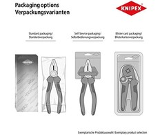Antgalių presavimo replės Knipex 9761145A; 145 mm
