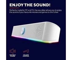 Namų kino sistema Kompiuterinė kolonėlė Trust GXT 619W THORNE, balta, 6 W