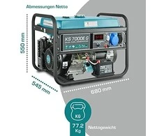 Könner &amp; Söhnen hibridinis (benzinas/LPG) generatorius KS 7000E G