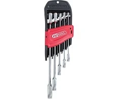 Kombinuotų terkšlinių raktų komplektas 5vnt, 8-19mm, KS Tools