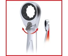 Kombinuotas terkšlinis raktas KS TOOLS GearPlus Ringstop 16mm