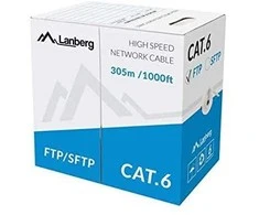 LANBERG LCS6-11CU-0305-S Lanberg SFTP vijos kabelis CU, kat. 6, 305m, pilka