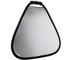 Fotografijos reflektorius - Lastolite blenda Trigrip 75cm sidabrinė/balta