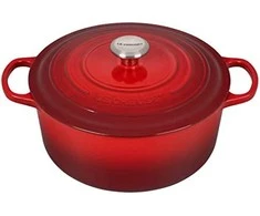 Virtuvės Indai - Le Creuset Signature Keptuvė 28cm Apvalus Ketaus Vyšninė Raudona