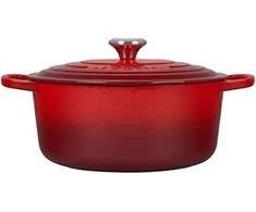 Virtuvės Indai - Le Creuset Signature Keptuvė 28cm Apvalus Ketaus Vyšninė Raudona