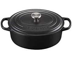 Le Creuset „Signature“ ovalus troškintuvas, 29 cm, juodas