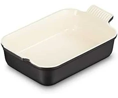 Le Creuset Rectangular Heritage Stoneware 26x19cm / 2,4L juodas