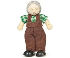 Le Toy Van Mažos medinės Budkins lėlės - Senelis ( BK1001 )