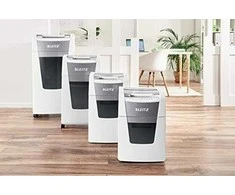 Leitz IQ Autofeed Small Office 100 Automatinis dokumentų naikiklis P4, Pilka/Balta