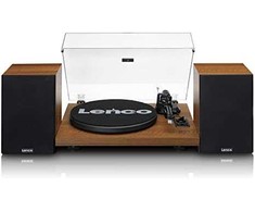 Lenco LS-480WD patefonas su „Bluetooth®“, medinis