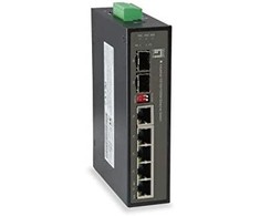 Šakotuvas Level One Przełącznik LevelOne Industrial GB 6-portowy/IP30+DIN 1Gbps