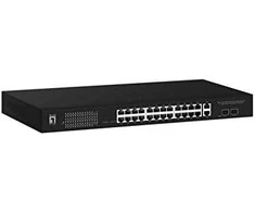 Šakotuvas Level One Jungiklis LevelOne 24x GE GEP- 2841 2xGSFP 19 "370W 24xPoE +
