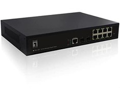 Šakotuvas Carruzzo LevelOne GEL-1061 tinklo komutatorius Valdomas L2 Gigabit Ethernet (10/100/1000) Juoda