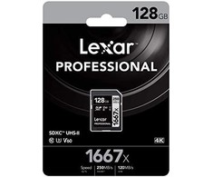 Atminties kortelė LEXAR PROFESSIONAL SDHC / SDXC 1667X UHS-II 128GB