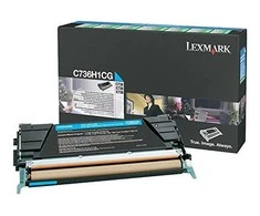 Originalus „Tonerio Lexmark C736H1CG Cyan“ (0C736H1CG)