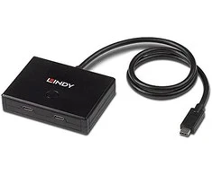 USB jungiklis - LINDY 2 Port USB 3.2 Gen 1 Type C Switch 5 Gbps