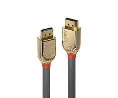 DisplayPort Kabelis - LINDY Cromo Line DisplayPort 1.2 Kabelis, M/M, 10 m, Pilkas