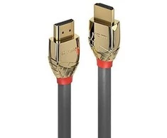 Lindy HDMI 2.0 didelės spartos M/M 5m pilka/auksinis