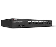 KVM Switch - LINDY 8 Prievadų DisplayPort 1.2, USB 2.0 ir Garso KVM Switch, Juodas