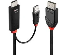 Adapteris - LINDY HDMI į DisplayPort 4K60Hz Adapteris 4096x2160@60Hz 1 m