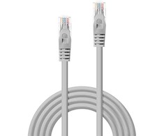 Tinklo Kabelis - LINDY Cat.5e U/UTP Tinklo Kabelis, RJ45, M/M, 100MHz, 0.3 m, Pilkas