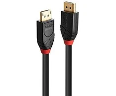 DisplayPort Kabelis - LINDY Aktyvus DisplayPort 1.4 Kabelis, M/M, 10 m, Juodas