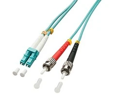 Lindy Pluoštinis Laidas - LC/ST OM3 1m 50/125µm Multimode