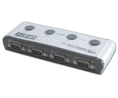 Lindy USB Adapteris - 4 Portų Serialo Konverteris su FTDI Lustu 12Mbps USB Tipo A į B Laidas