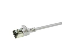 LogiLink LogiLink Patchkabel CAT6A STP TPE SlimLine grau 0,5m