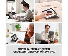Logitech Combo Touch skirta Apple iPad Pro (2021) 12.9 col. - Dėklas su klaviatūra ir jutikliniu kilimėliu (vokiečių k.)