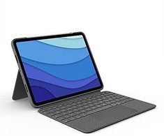 Logitech Combo Touch skirta Apple iPad Pro (2021) 12.9 col. - Dėklas su klaviatūra ir jutikliniu kilimėliu (vokiečių k.)