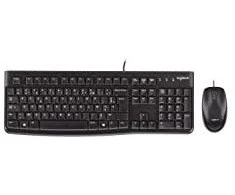Logitech MK120 Combo Laidinė klaviatūra + pelė, USB, FR, Juoda