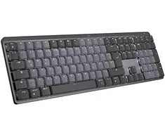 Belaidė klaviatūra Logitech MX MECHANICAL, išdėstymas: Vokiečių (Qwertz), "Tactile Quiet", pilkos spalvos