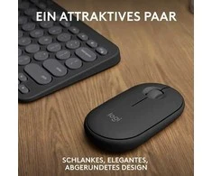 Klaviatūra ir pelė Kit Logitech Pebble 2 Combo TONAL Graphite