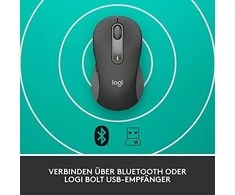 Tyli belaidė pelė Logitech M220, Juoda